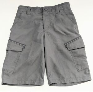 North Face Kids' (Size Medium/10-12) Gray Nylon Cargo Shorts w/Adjustable Waist